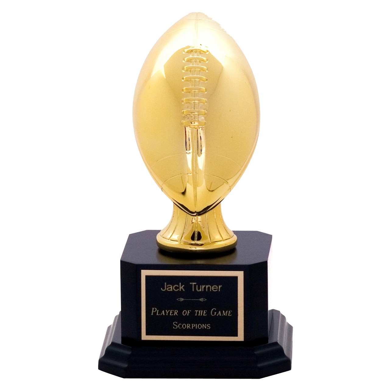 Gold Football Linesman Trophy 6.5" free engraving & p&p 