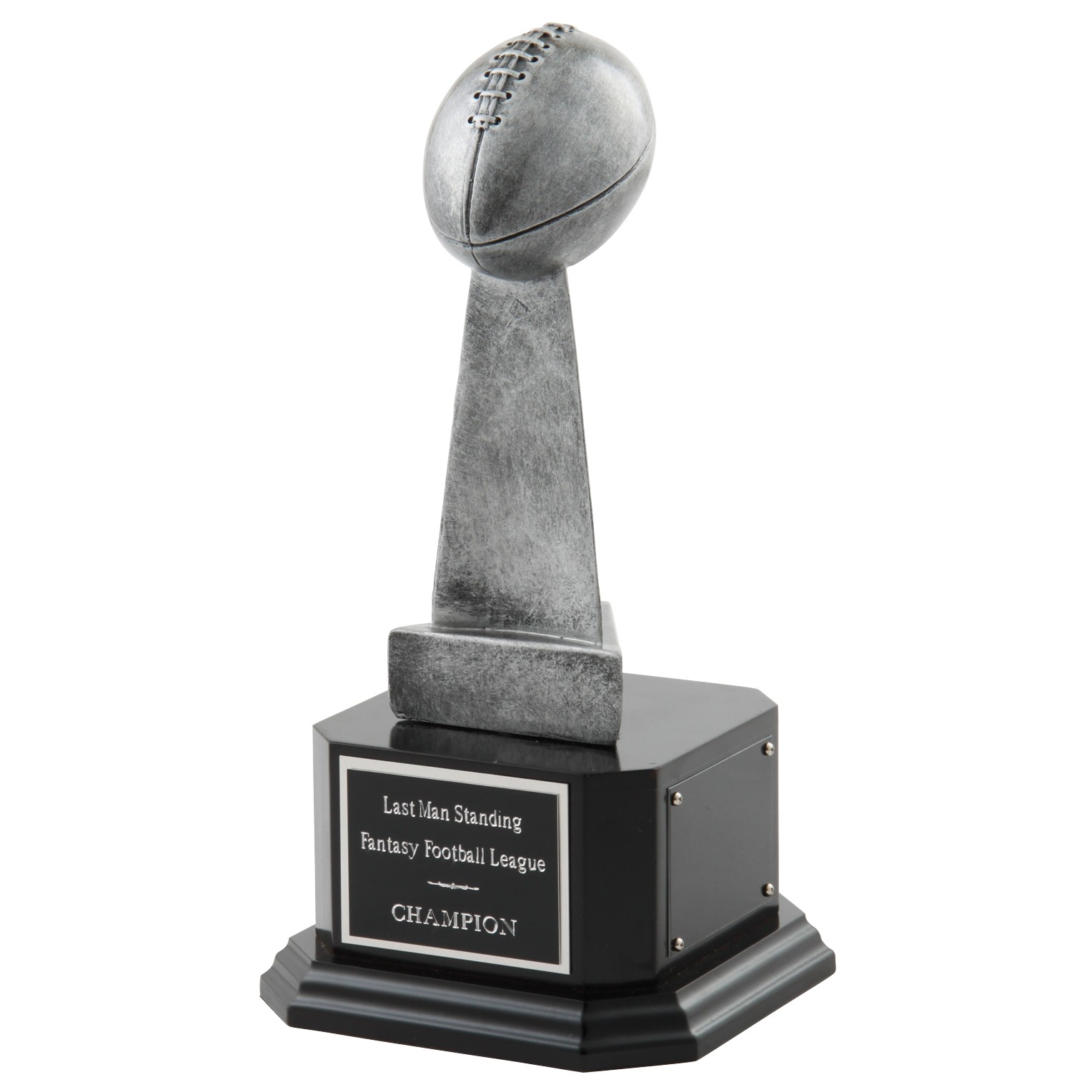 6" SILVER FANTASY FOOTBALL TROPHY EASY ASSEMBLY REQUIRED 