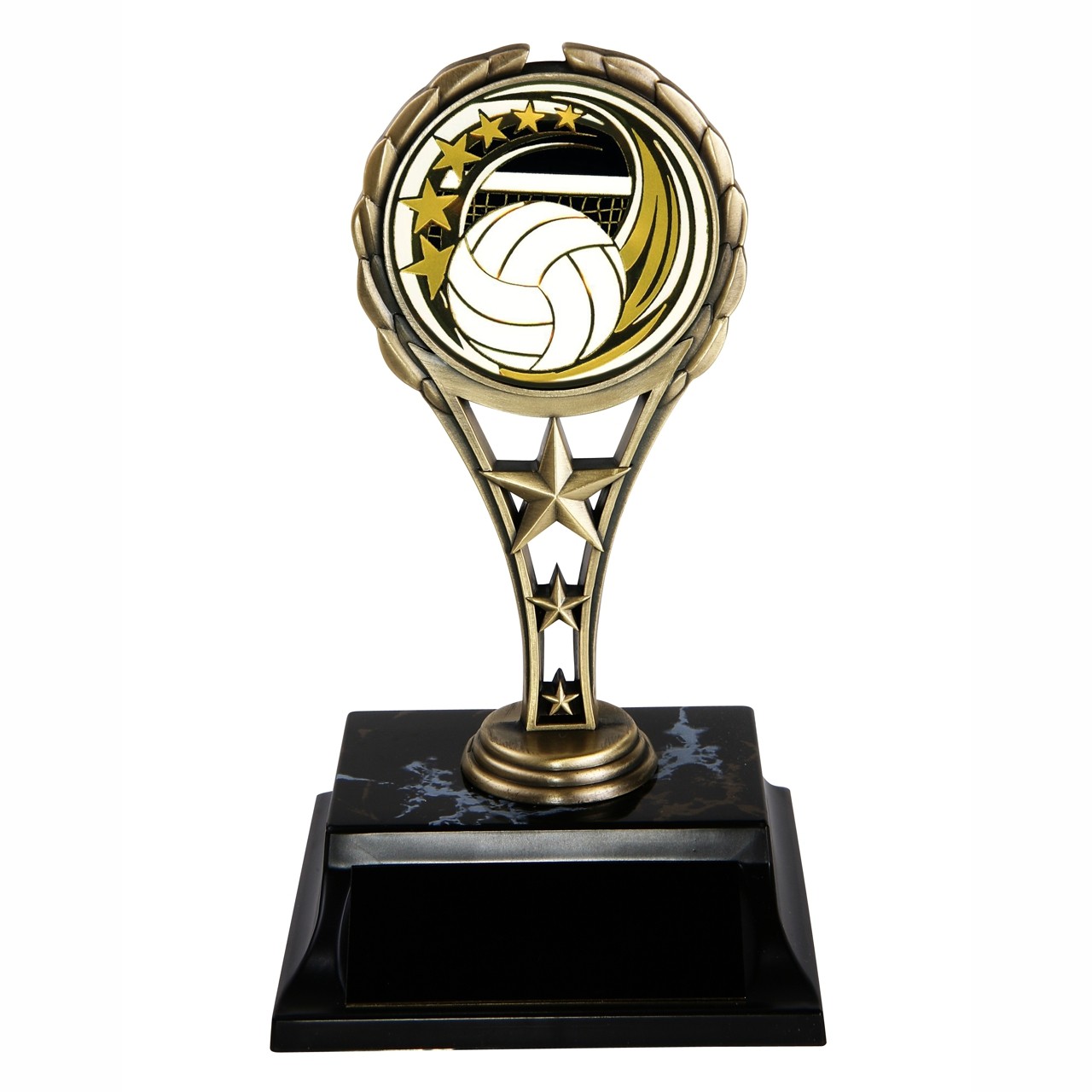 VOLLEYBALL METAL SPORT TROPHY 6.5"  ~~~ FREE ENGRAVING 