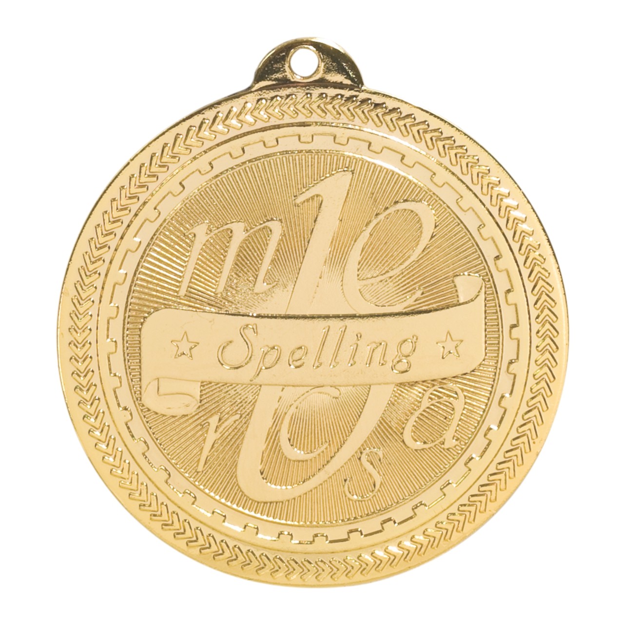 50 MM METAL SPELLING BEE MEDAL WITH RIBBON GREAT QUALITY CERTIFICATE X 15