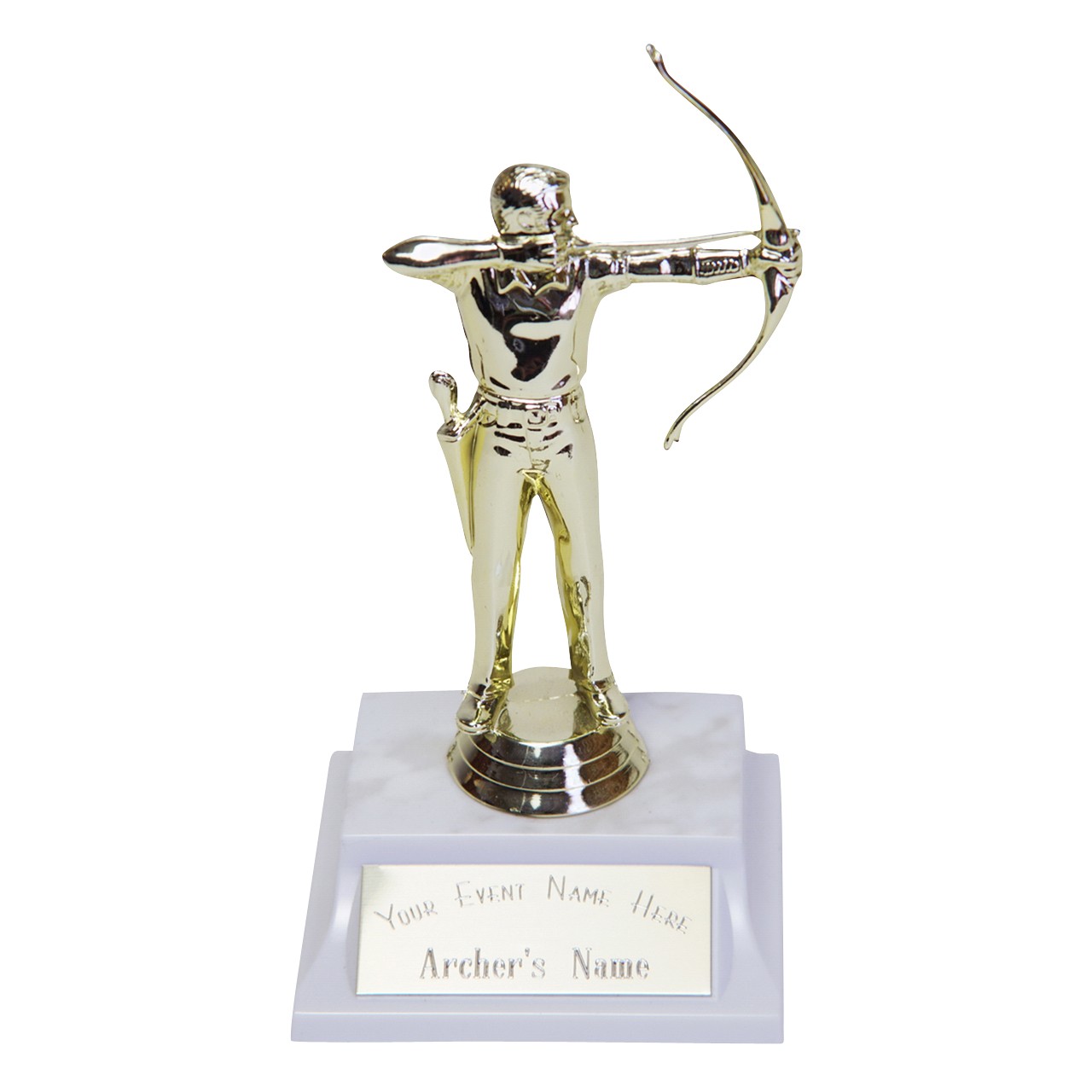 Archery Trophy Female Archer engraved free Bow and Arrow Target Award Trophies 