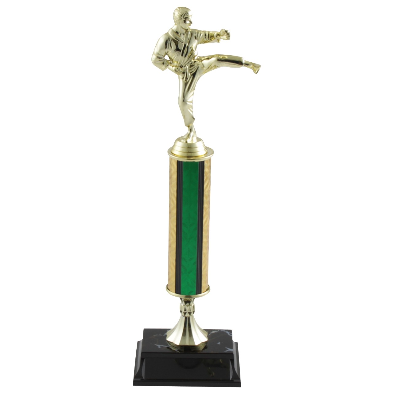 MARTIAL ARTS  TROPHY AWARD ON MARBLE COLOUR 10CM IN SIZE FREE ENGRAVING 