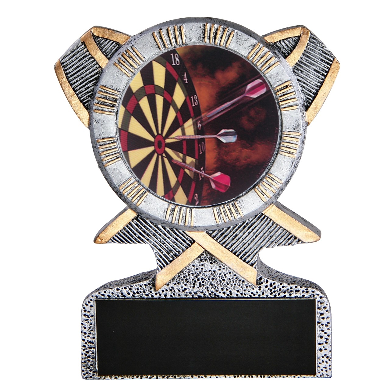 10" Darts and dartboard Trophy Award Free shipping Free Engraving 