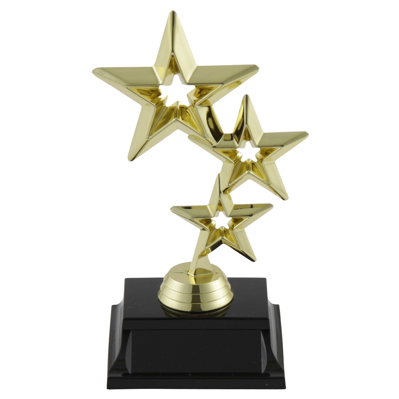 Personalised Engraved Star Cascade Gold Trophy Great Player Team Award