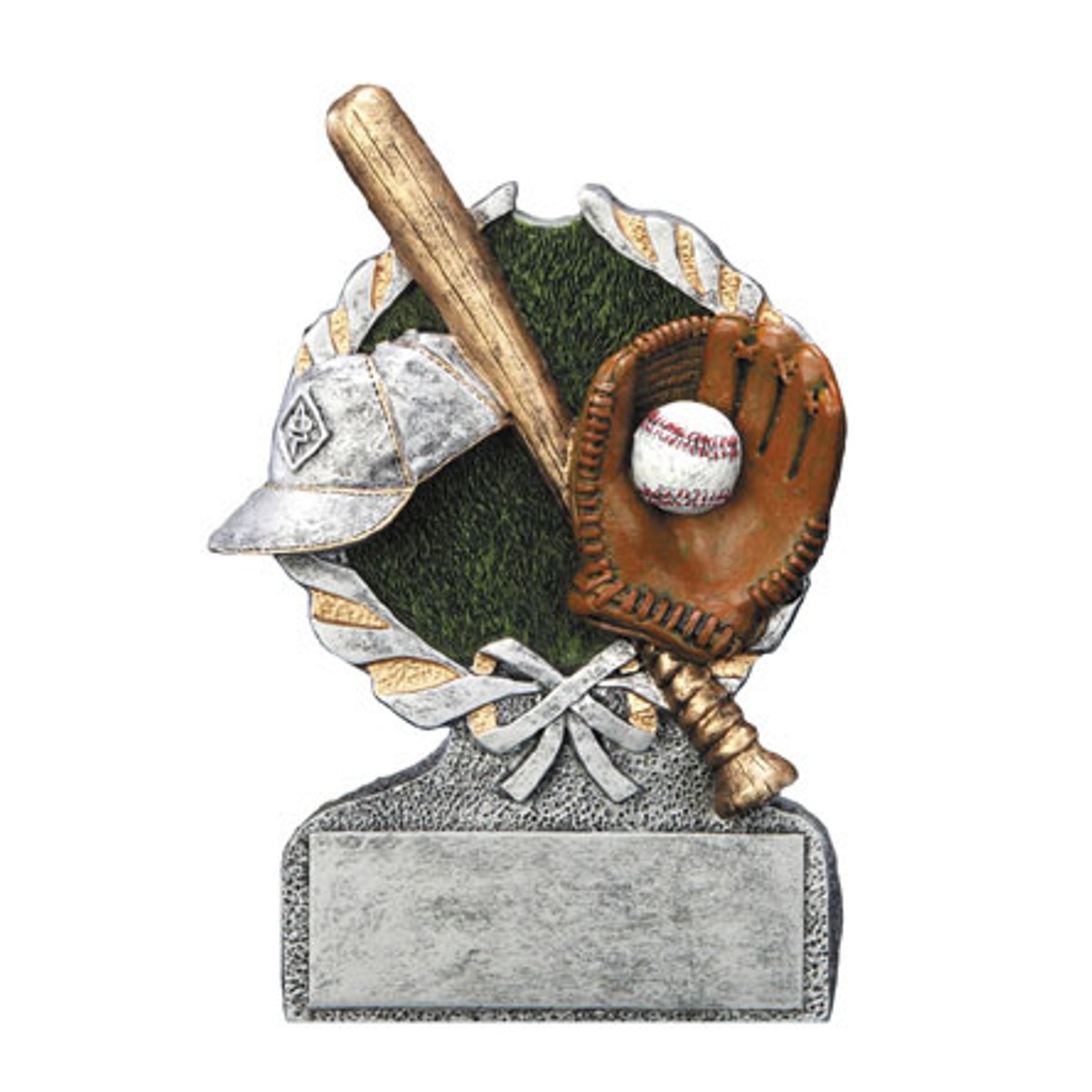 with a free personalized plaque Baseball Resin Trophy 