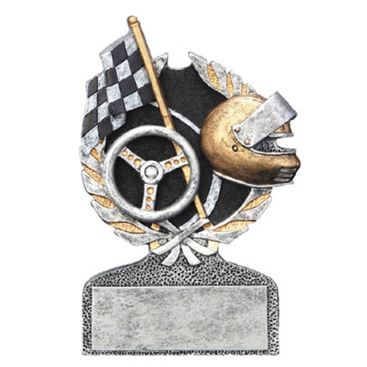 Stock Car Racing Happy Chappy Fun Award Trophy ENGRAVED FREE B 
