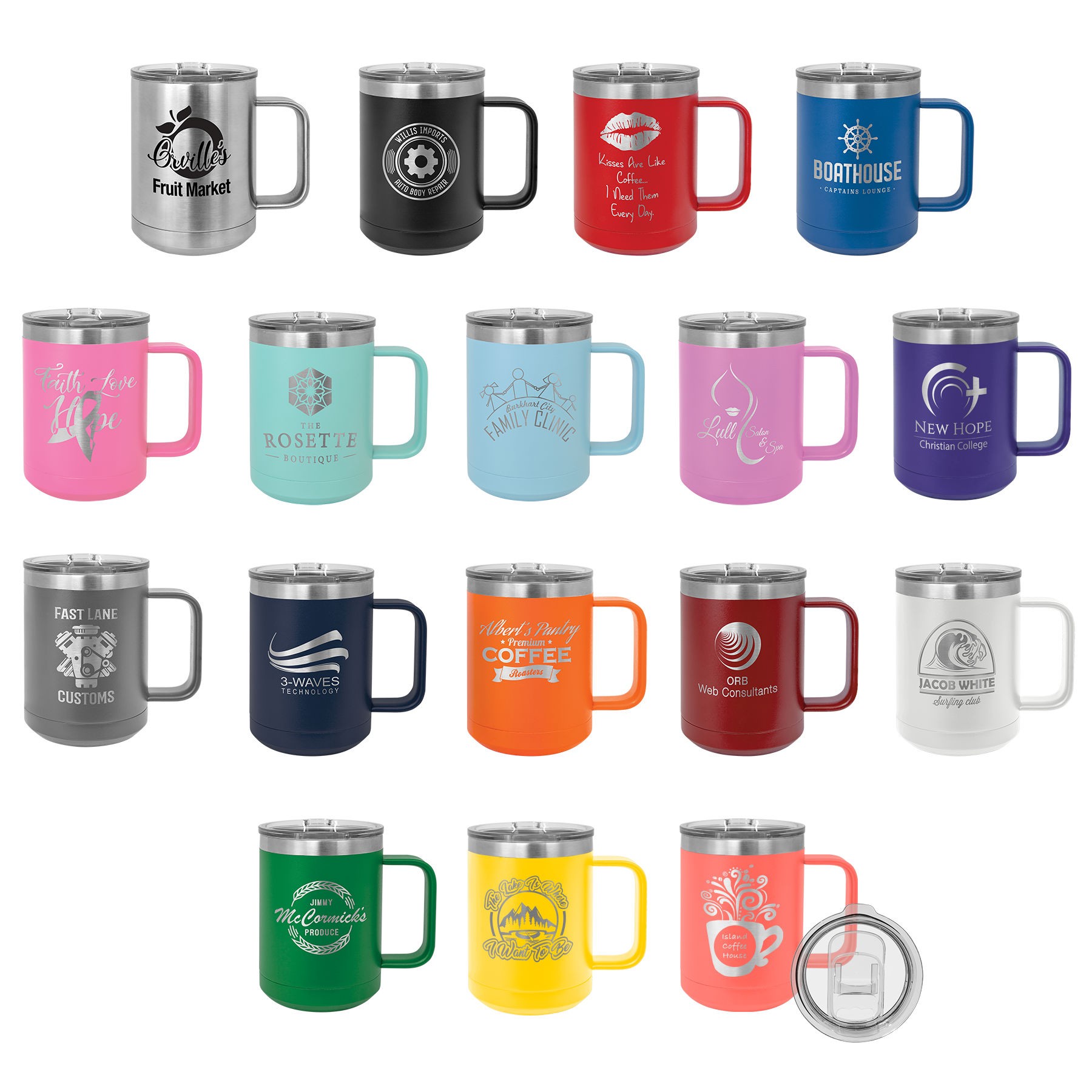 plastic insulated coffee cups with handles