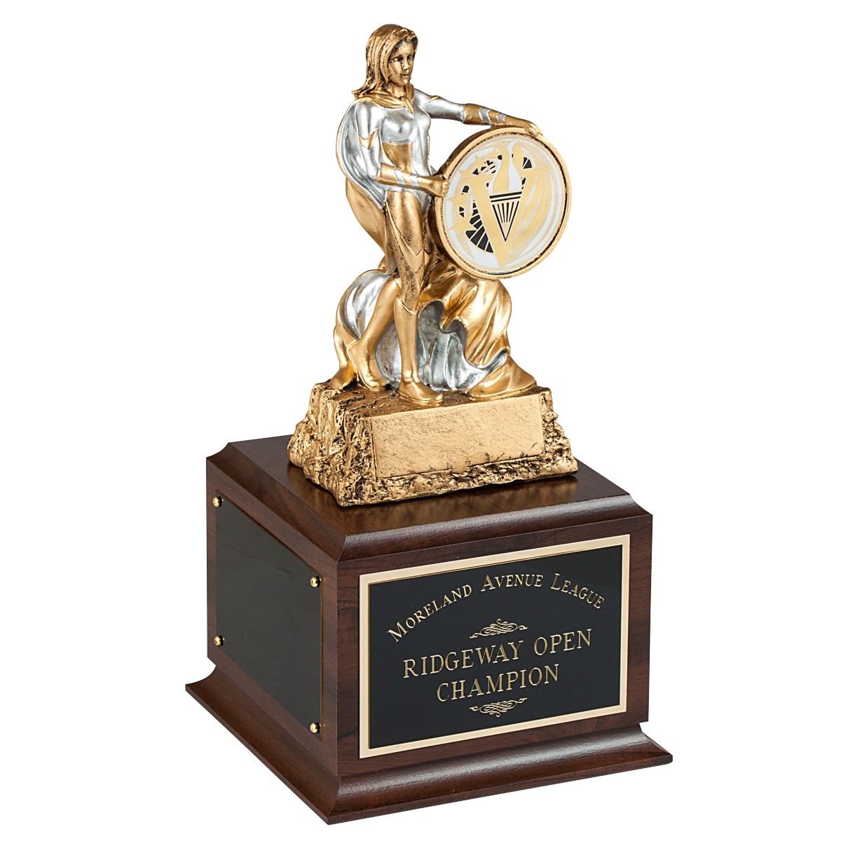 Assembly Required Female Soccer Trophy Free Engraving 