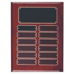 12 Plate - Piano Finish Rosewood Economy Perpetual Plaques