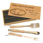 BBQ Tools Gift Set - Engraved Lid