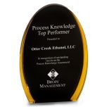 Gold Luminary Oval Acrylic Awards