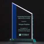 Zenith Jade Acrylic Award With Blue Highlight