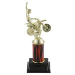 Flaming Motocross Dirt Bike Trophies