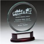 Jade Disk and Rosewood Glass Awards
