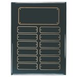 12 Plates - Black Piano Finish Perpetual Plaque