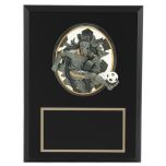 Boys Soccer Blaster 3D Resin Plaque