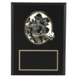 Girls Soccer Blaster 3D Resin Plaque