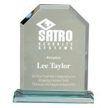 Flat Topped Pinnacle Glass Award