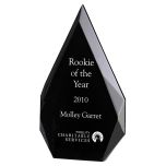 Pointed Black Acrylic Trophy