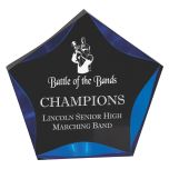 Blue Luminary Black Star Acrylic Award