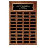 Multiple Plate Perpetual Walnut Plaque