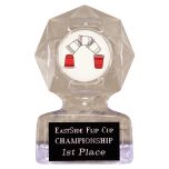 Geometric Acrylic Flip-Cup Trophy