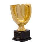 Large Golden Mitt Baseball Trophy