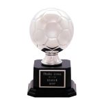 Silver Soccer Ball Trophy