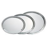 Simple Chrome Plated Elliptic Tray