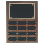 Perpetual CorporateWalnut Wall Plaque - 12 plates