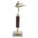 Tall Column Ladies Karate Trophies