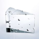 Swiss Cheese Block Crystal Award