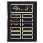 Black and Gold Perpetual Wall Plaque - 12 plates