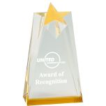 Roxanne Gold Star Acrylic Award - Small