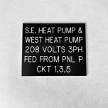 Electric Panel Plate - 2.5 x 3