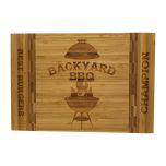 Bamboo Cutting Board with Butcher Block Inlay 