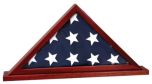 Rosewood Finish Flag Box
