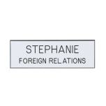 Engraved Two Line Name Tag