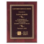 High Gloss Personalized Rosewood Wall Plaque