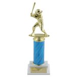 Junior Baseball Trophies with blue typhoon column