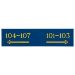 Engraved Plastic Sign -  Blue