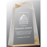 Golden Pinnacle Acrylic Trophy - Small 7"