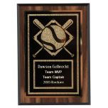Gold-Tone Baseball Field Plaque