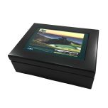 Golf Ball Storage Box in Black Finish