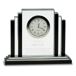 Empire Crystal Desk Clock
