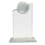 Blank Double Eagle Crystal Golf Trophy
