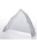 Frosted Mountain Summit Glass Paperweights
