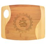 Bamboo Two Tone Cutting Board - Size Small