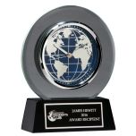 Glass World Desk Clock