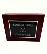 Rosewood Golf Ball Box